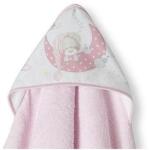 Interbaby Prosop pentru bebeluși 100x100 cm. Bear Sleeping Pink 01225-02