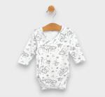 Rainy Body pentru bebeluși cu închidere laterală 48 - 68 cm. Ursuleț roz