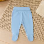 Rainy Pantaloni cu botoșei pentru bebeluși cu talie pliabilă, 48-74 cm, albastru