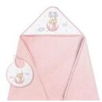 Interbaby Set prosop pentru bebeluși cu bavetă 100x100 cm. Osito Luna Pink