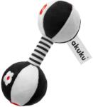 Akuku Jucărie moale de pluș cu zornăitoare pentru bebeluși Dumbbell