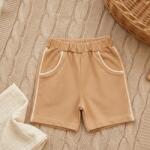 Rainy Pantaloni scurți pentru bebeluși cu șnur 62-92 cm, culoare mocca