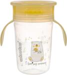 AKUKU Cană anti-vărsare cu mânere 240 ml. galbenă 0670