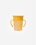 Saro Baby Cană pentru bebeluși care nu se varsă 360º Amazing Cup Mustard