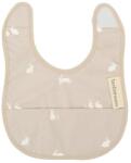 bimbidreams Bavețică impermeabilă pentru bebeluși 25x30 cm. Bunny Grey Beige Bavata