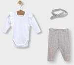 Rainy Set pentru bebeluși din 3 piese Bow cu body pentru fetiță 48-74 cm