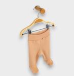 Rainy Pantaloni cu botoșei pentru bebeluși cu talie pliabilă, 48-74 cm, culoare mocca