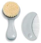 Interbaby Set pieptene și perie Grey