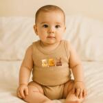 Rainy Body pentru bebeluși Love you bearly 48 - 80 cm. mocca