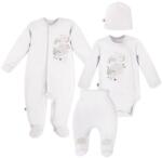 Eevi Set pentru bebeluși Eevi, 4 piese, Mellow, Oișcică albă, 56 cm