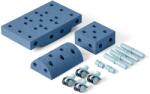 MODU Set pentru joacă activă cu cuburi Curiosity 14 module Deep Blue/Sky Blue