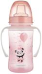 Canpol babies Pahar cu duză din silicon și mânere luminoase 240 ml PP EasyStart Exotic Animals roz 35/208-