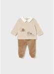 Mayoral Set de pluș pentru bebeluși cu guler și șorțuleț caramel 15-02562-066