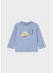 Mayoral Interactive tricou cu mânecă lungă Play Space albastru 14-02042-015