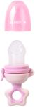 Saro Baby Suzetă de silicon pentru bebeluși Aliment-up Pink