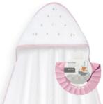 Interbaby Set prosop pentru bebeluși 100x100 cm + bonetă Estrella Luna Multicolor White/Pink