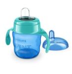 Philips Pahar pentru trecere ușoară cu mânere, de la 6 luni+, 200 ml, albastru, 00A. 0488.002