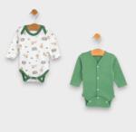 Rainy Set de 2 body-uri 56 - 74 cm. Safari / maro