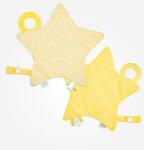 Saro Baby Suzetă cu jucărie pentru dentiție Star Yellow