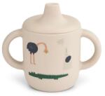 LIEWOOD Pahar din silicon Neil Sippy Cup All Together/Sandy