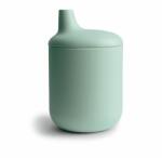 Mushie Cană anti-vărsare din silicon 175 ml. Cambridge Blue