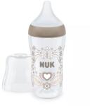Nuk Biberon pentru bebeluși Perfect Match PP 260 ml cu tetină din silicon M, 3+ luni, inimă 10216014