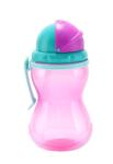 Canpol babies Biberon pentru copii cu pai Sport Cup 370 ml, roz 56/113_pin