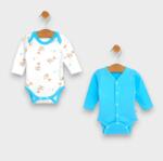 Rainy Set de 2 body-uri 56 - 74 cm. Goose / turcoaz