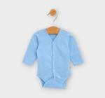 Rainy Body pentru bebeluși cu închidere în față, mâneci lungi, 48 - 74 cm, albastru