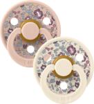 BIBS Colour x Liberty Suzetă din cauciuc 2 buc. (0-6 luni) Eloise/Blush Mix
