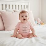 Rainy Body pentru bebeluși cu mâneci scurte 48-86 cm. Daddy's girl