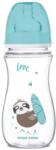 Canpol babies Biberon anti-colici cu gât larg Exotic Animals 300 ml 35/222_blu