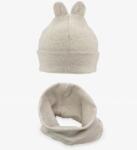 Iltom Set pentru bebeluși cu pălărie și bandă pentru cap Beige 051