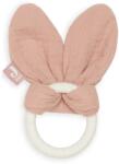 Jollein Jucărie de ros din silicon pentru bebeluși Bunny Ears Rosewood