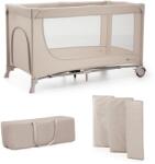 KinderKraft Pătuț portabil pentru bebeluși Joy Simple 2 Beige NEW024342