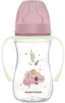 Canpol babies Biberon anti-colici cu gât larg și mânere luminoase PP EasyStart 240 ml Sleepy Koala roz 35/237