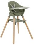 KikkaBoo Scaun de masă din lemn 6-în-1 Woody Army Green 2024 31004010175 Scaun de masa bebelusi, inaltator