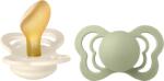 BIBS Couture Suzetă din cauciuc 2 buc. (0-6 luni) Ivory/Sage