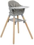 KikkaBoo Scaun de masă din lemn 6-în-1 Woody Grey 2024 31004010173 Scaun de masa bebelusi, inaltator