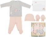 bimbidreams Set de bumbac pentru nou-născuți, 5 piese, Planet Pink
