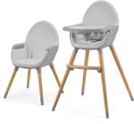 KinderKraft Scaun de masă 2 în 1 Fini 2 Grey NEW024160 Scaun de masa bebelusi, inaltator