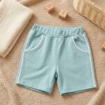 Rainy Pantaloni scurți pentru bebeluși cu cordon 62-92 cm. aqua