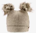 Iltom Pălărie de iarnă pentru bebeluși cu două pompoane Beige 0117A