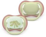 Philips Suzete ortodontice Ultra Air Night + cutie de sterilizare (6-18 luni) zi/noapte, neutre, 2 buc. 00A. 0652.001