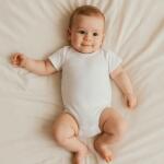 Rainy Body pentru copii Milk cu mânecă scurtă 56-110 cm