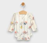 Rainy Premium Body pentru bebeluși cu închidere în față, mâneci lungi, 48 - 80 cm, culoare piersică