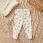 Rainy Pantaloni cu botoșei pentru bebeluși cu talie pliabilă, 48-68 cm, Prieteni de safari