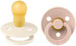 BIBS Colour Suzetă din cauciuc 2 buc. (18+ luni) Ivory/Blush