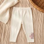 Rainy Pantaloni lungi pentru bebeluși Cats 62-92 cm. ecru