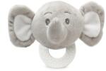 KioKids Jucărie de ros pentru bebeluși Elefant din silicon cu pluș 13 cm 04197-5